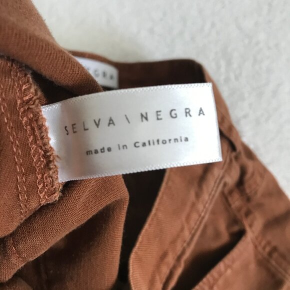 SELVA NEGRA WOMENS PANTS BROWN WIDE LEG CORDUROY 2 - Picture 9 of 11